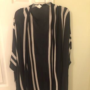 Navy and White Cardigan Size Medium